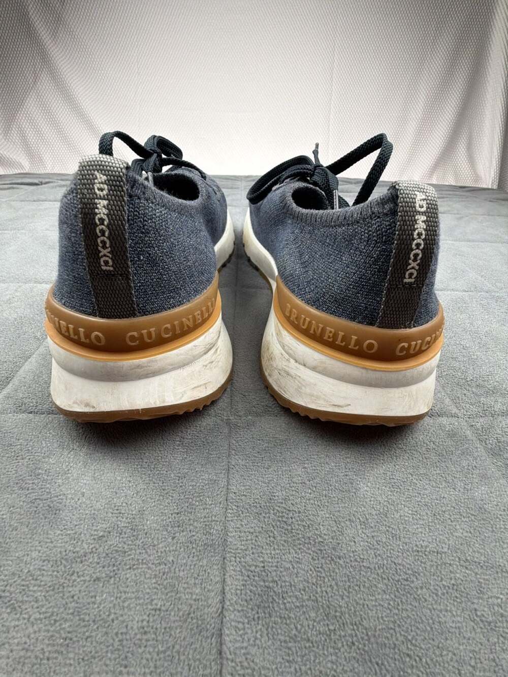 Brunello Cucinelli Stretch-Knit Sneakers US12 EU45